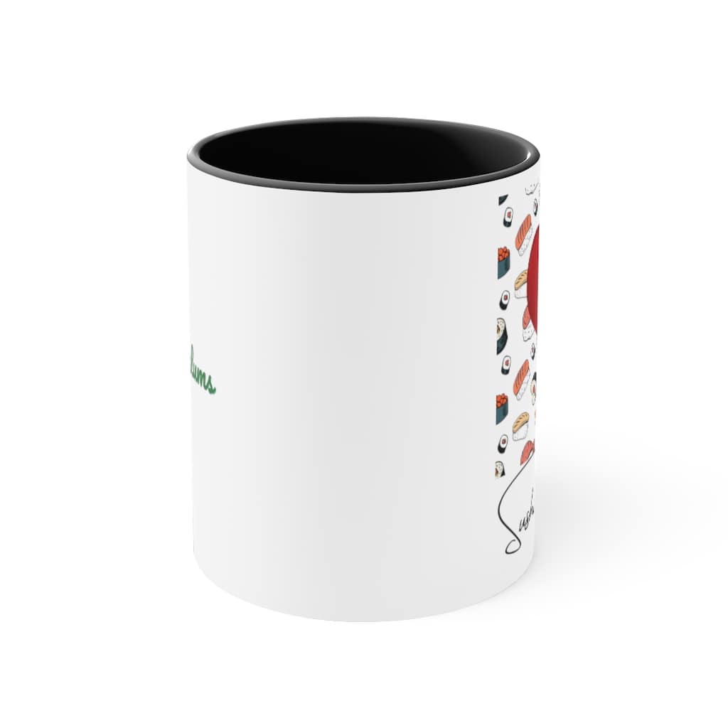 Sushi Fanatic Accent Coffee Mug, 11oz - Image 2