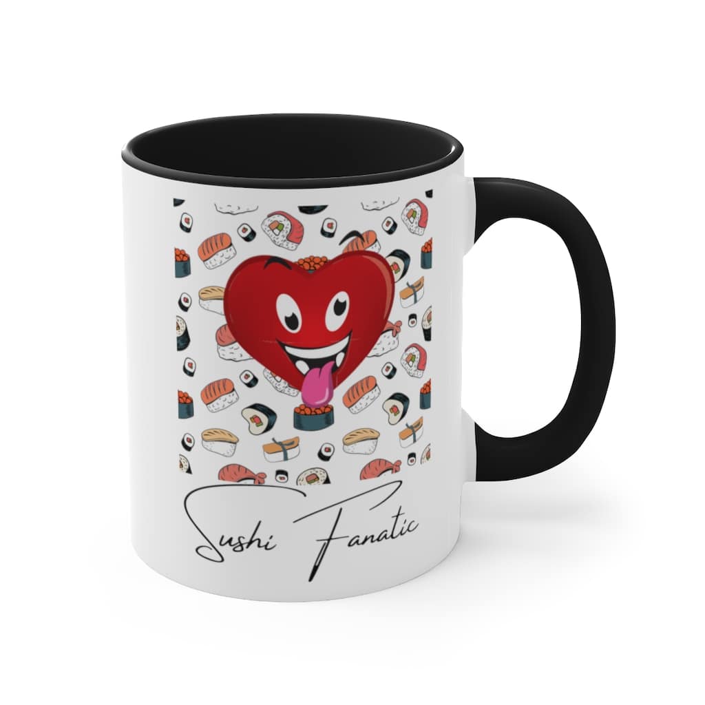 Sushi Fanatic Accent Coffee Mug, 11oz - Image 4