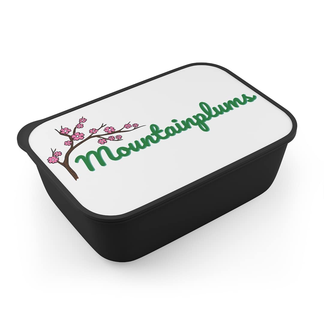 Authentic Mountain Plums Bento Box with Band and Utensils - Image 2