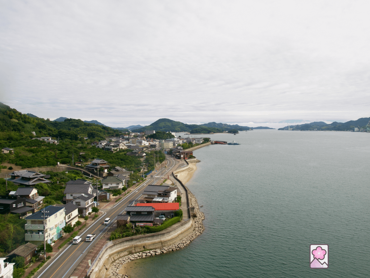 A shoreline along the Seto Sea