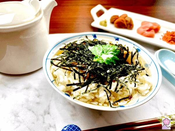Ochazuke with Dashi poured in