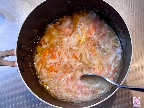 Ankake sauce mixture