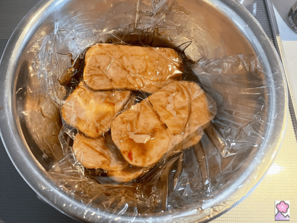 Spam in marinade