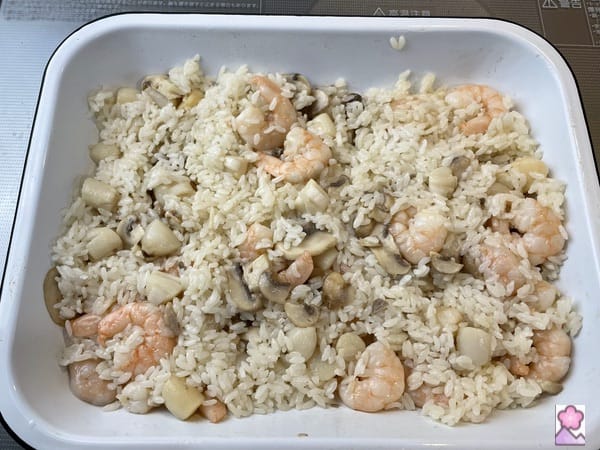 Rice in a pot