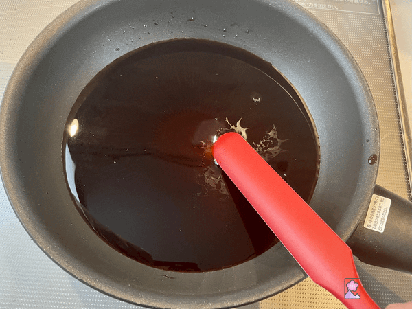 Cooking Nanban Marinade in a pan