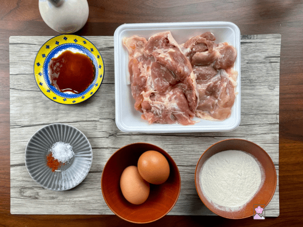 Ingredients for Fried Chicken