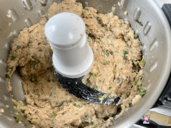 Meatball mixture I’m a food processor