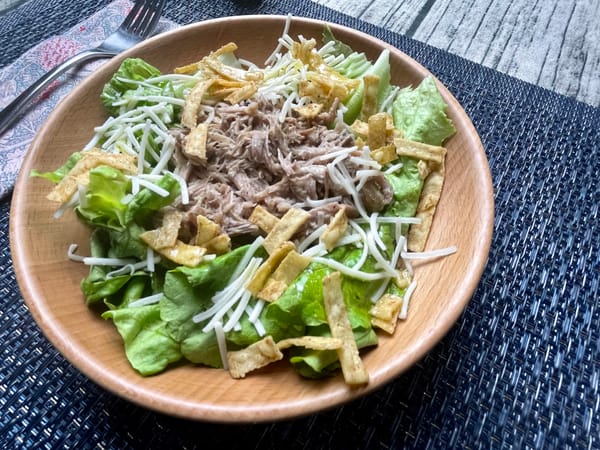 Pulled pork salad