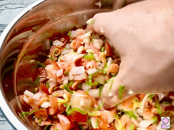 Kneading Lomi Lomi Salmon