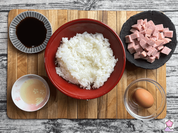 Fried Rice Ingredient board
