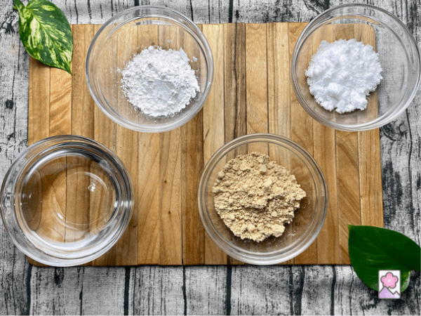 Ingredient board for Peanut Tofu