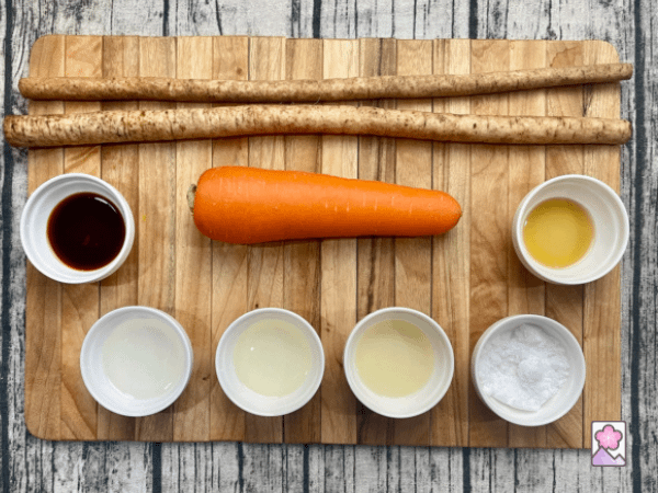 Ingredient board for Kinoira Gobo