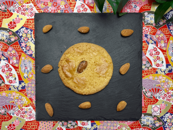 Chinese Almond Cookie on a plate