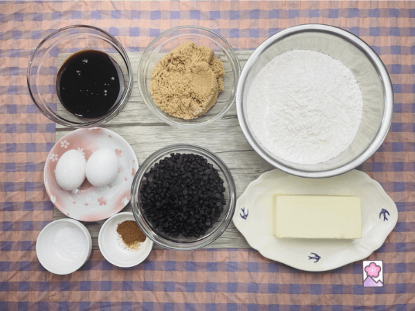 Bakery Style Chocolate Cookie Ingredient Board