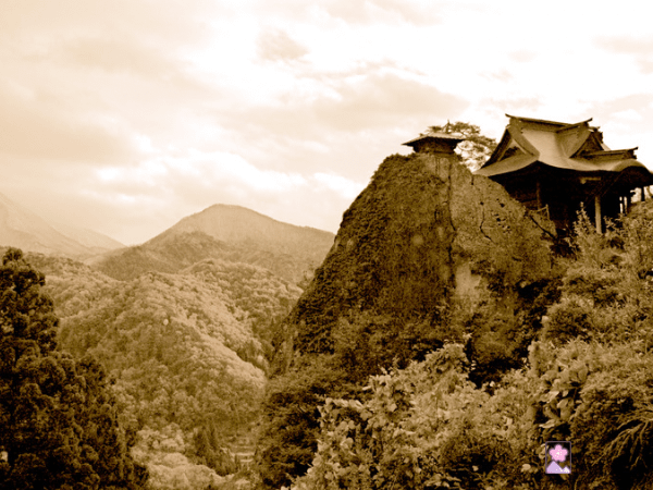A temple on a mountain