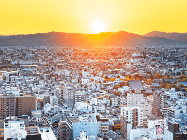 The Kyoto Skyline from Kyoto Tower