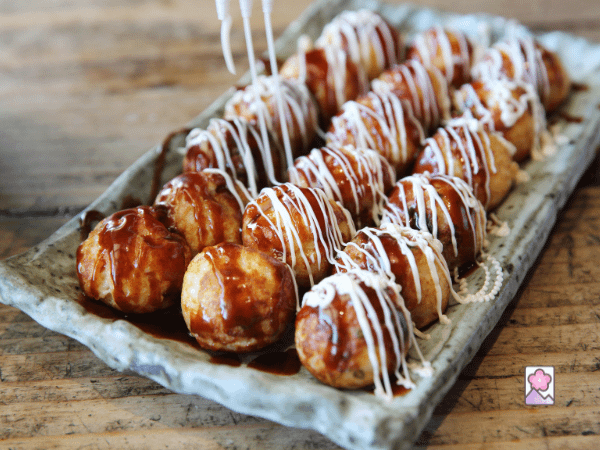 Takoyaki octopus meatballs