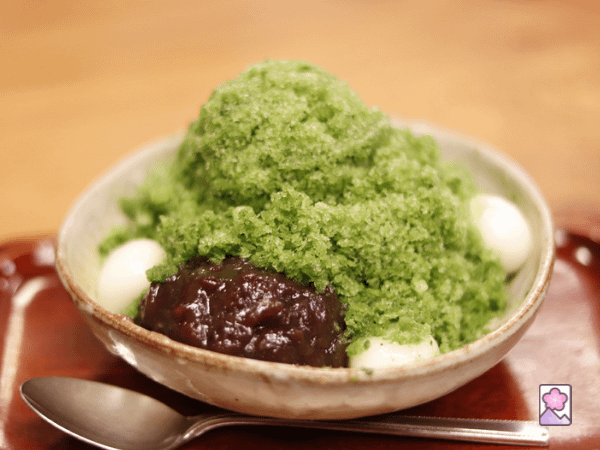 Green tea shaved ice