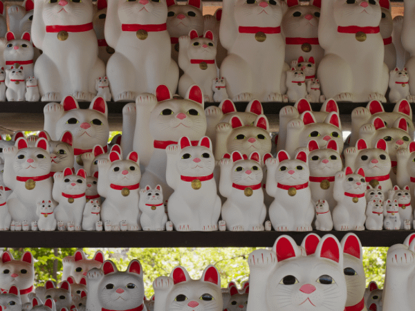Maneki Neko at Gotofuji Temple