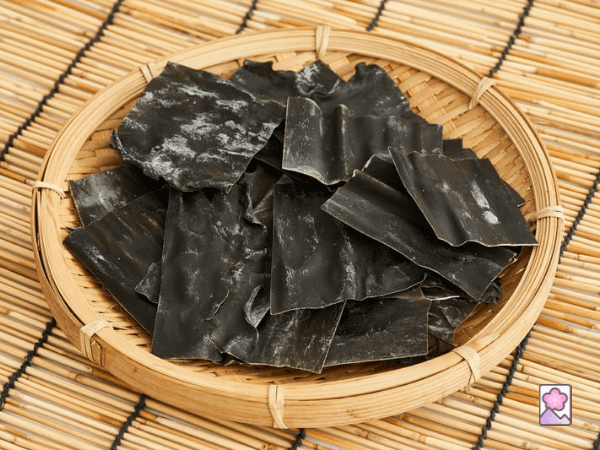 Konbu Dashi is made from dried kelp