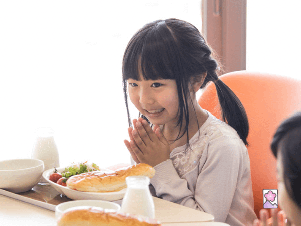 Milk is served with lunch